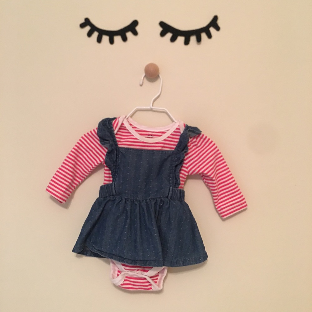 Demi overall dress and bodysuit